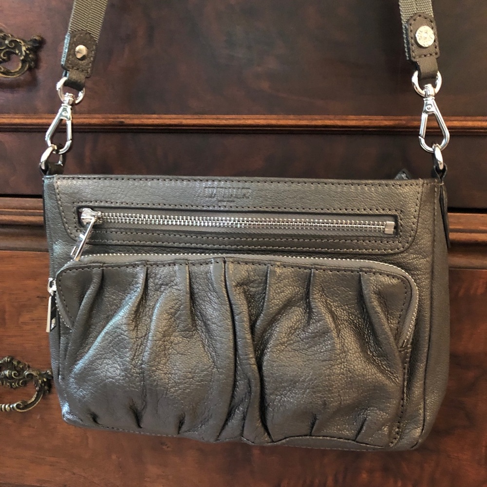 MZ Wallace *Leather* Small Crossbody Abbey